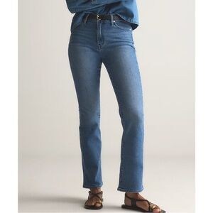 Quince Bella Stretch Kick Flare Jeans Seaside Blue